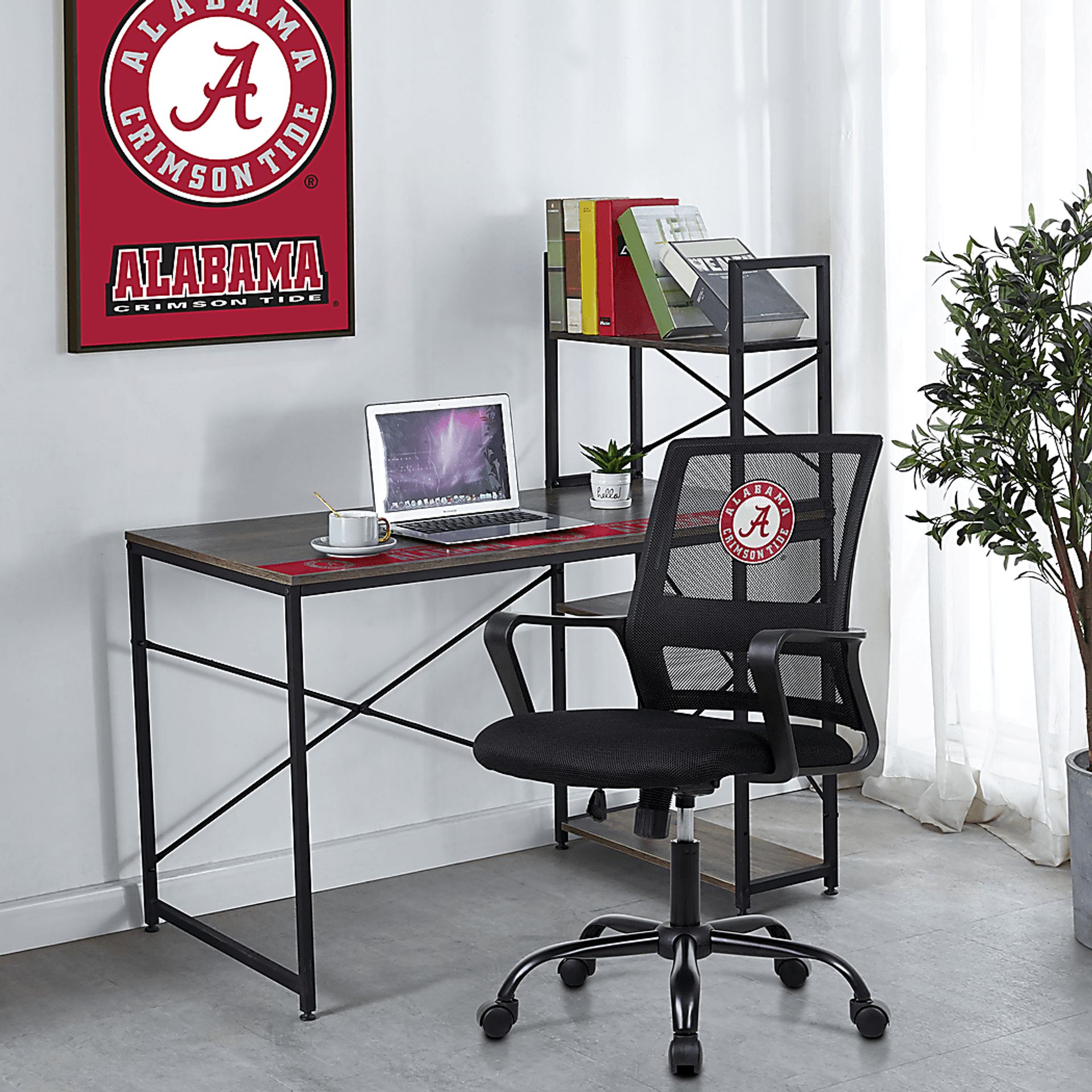 Tough Match NCAA University of Alabama Black Desk Chair - Image 3