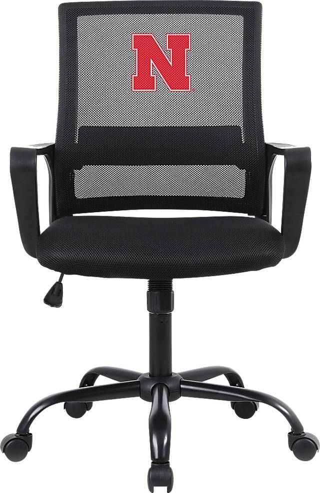 University of Nebraska Black Desk Chair - Thumbnail - Image 1