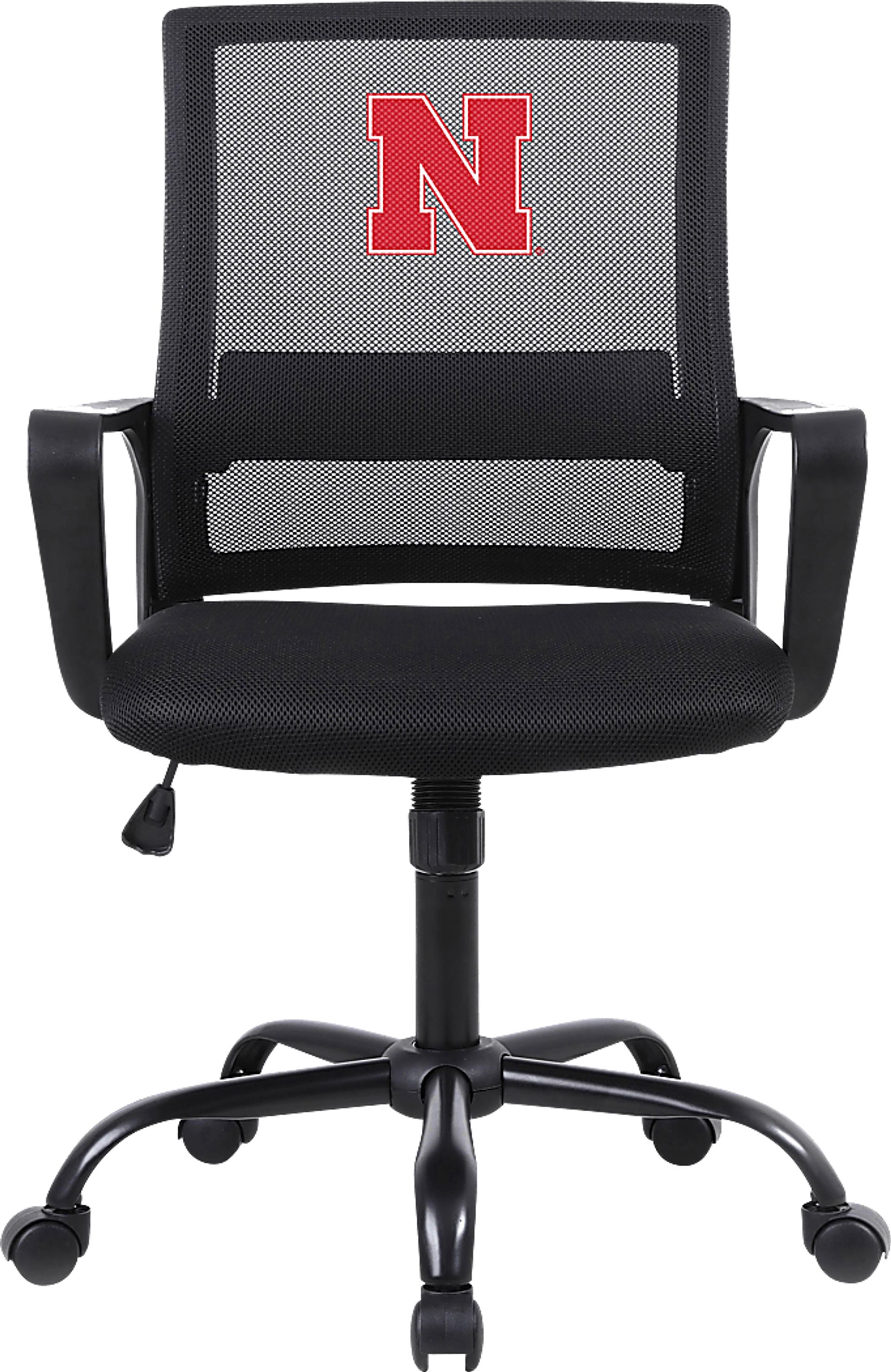 University of Nebraska Black Desk Chair - Image 1