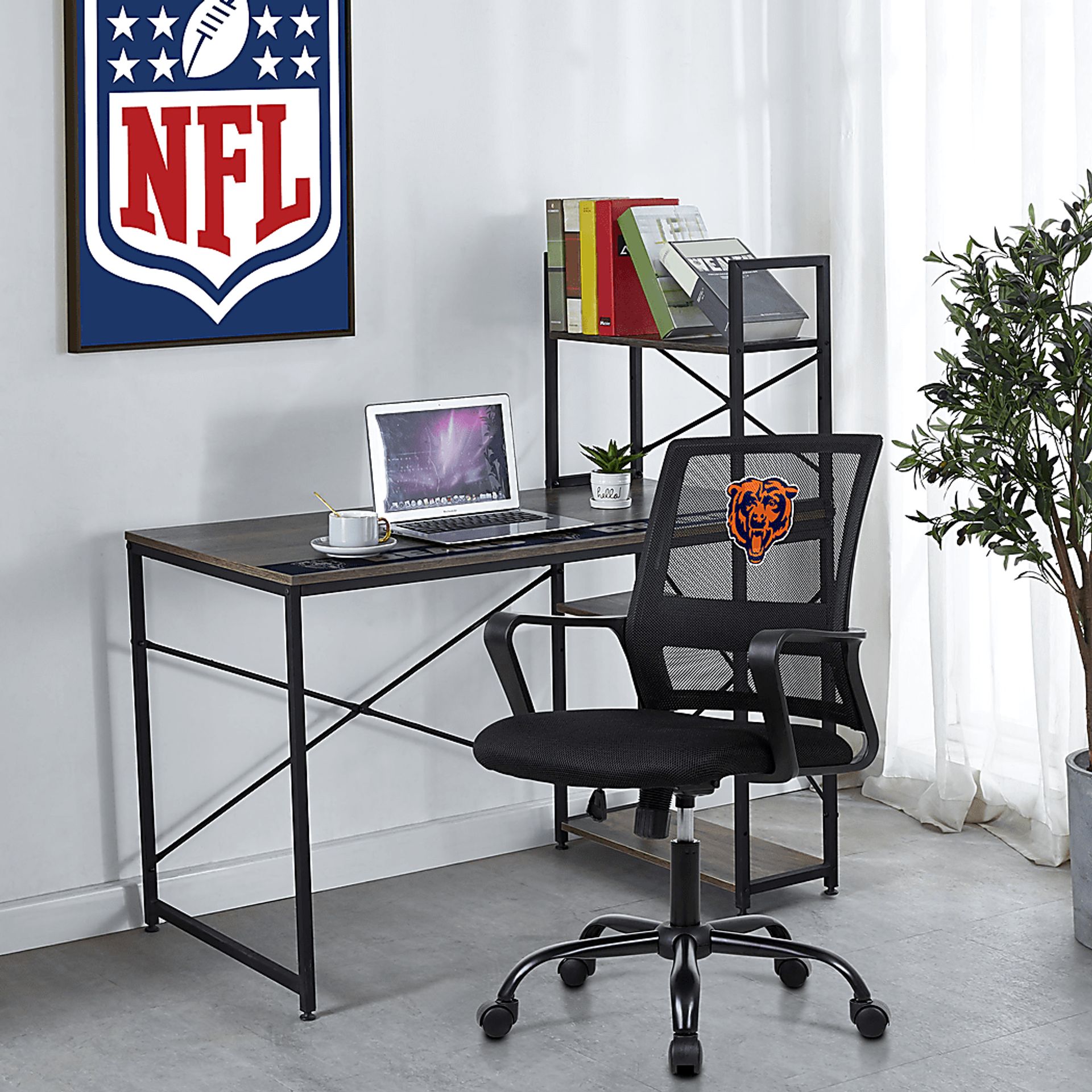 Chicago Bears Black Desk Chair - Image 6