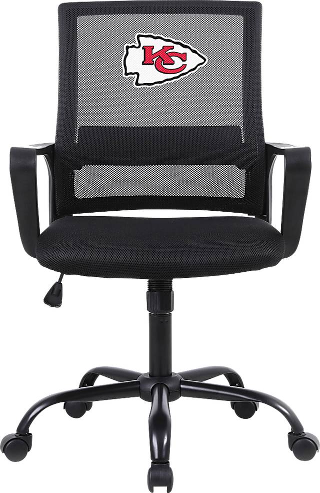 Tough Match NFL Kansas City Chiefs Black Desk Chair - Thumbnail - Image 2
