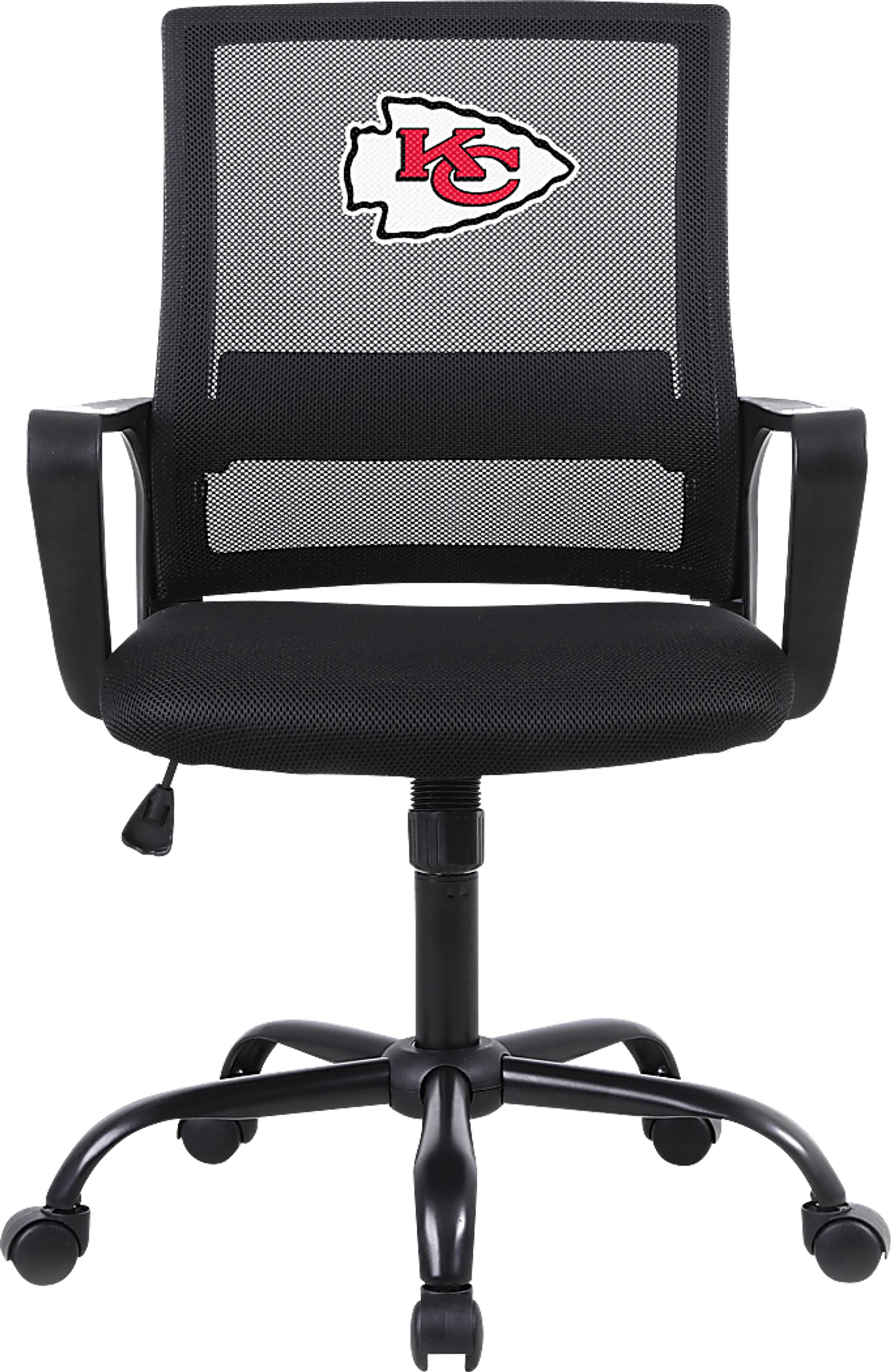 Tough Match NFL Kansas City Chiefs Black Desk Chair - Image 2
