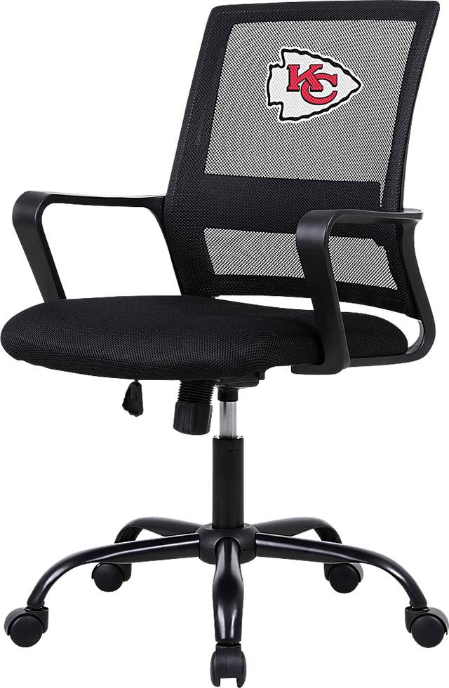 Tough Match NFL Kansas City Chiefs Black Desk Chair - Thumbnail - Image 1
