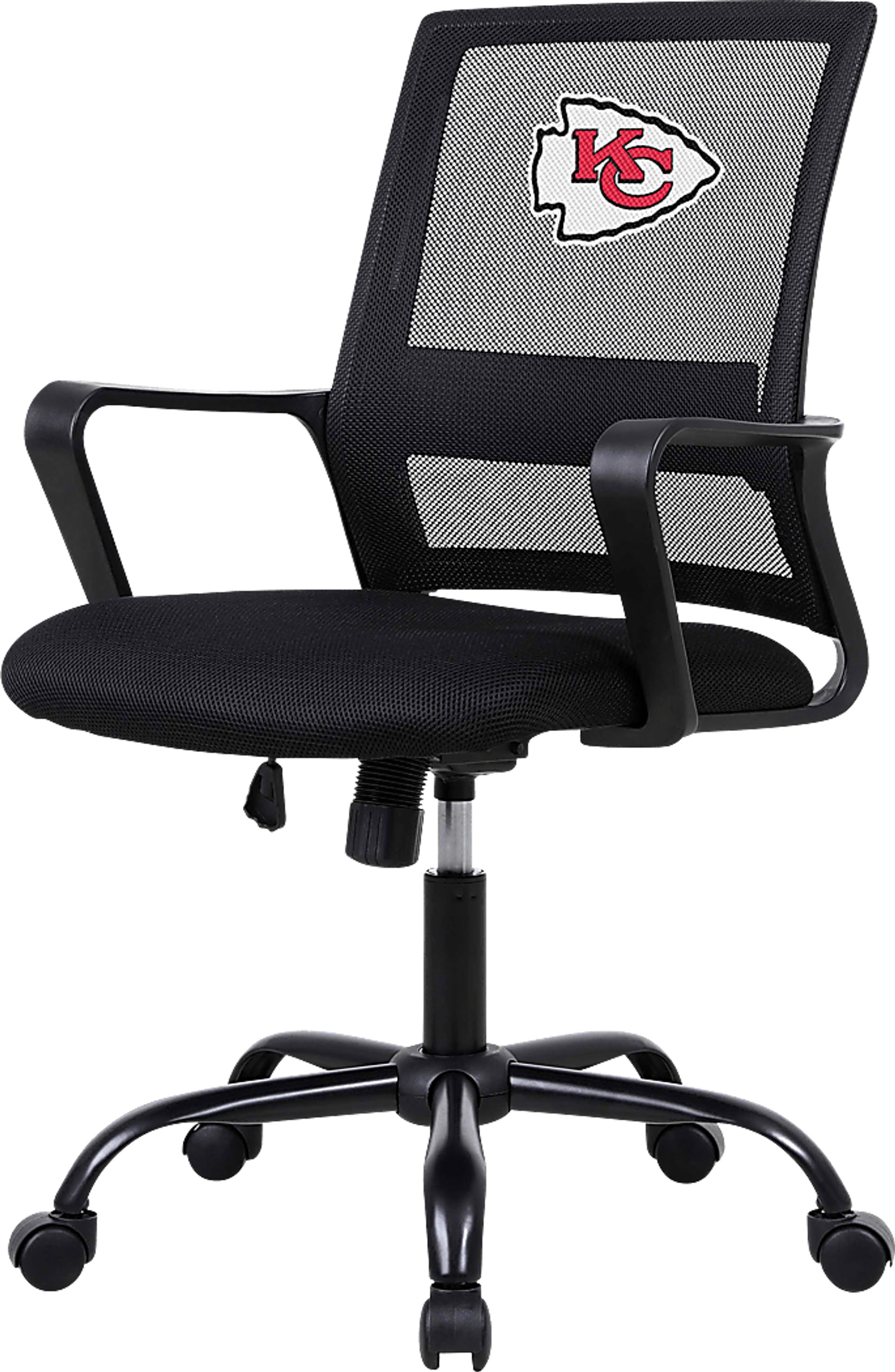 Tough Match NFL Kansas City Chiefs Black Desk Chair - Image 1