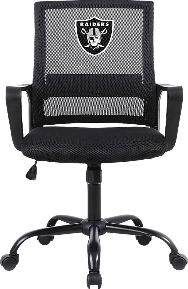 Tough Match NFL Las Vegas Raiders Black Desk Chair - Thumbnail - Image 2