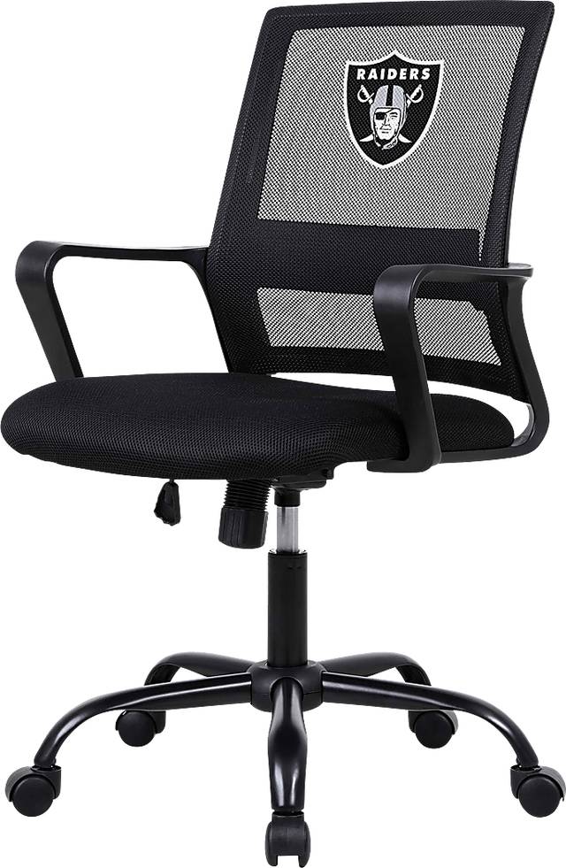 Tough Match NFL Las Vegas Raiders Black Desk Chair - Thumbnail - Image 1