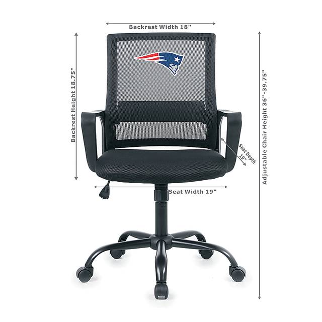 New England Patriots Black Desk Chair - Thumbnail - Image 5