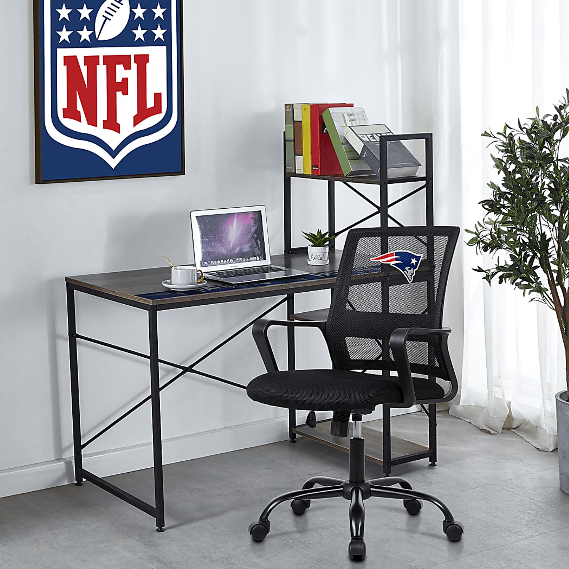 New England Patriots Black Desk Chair - Image 6