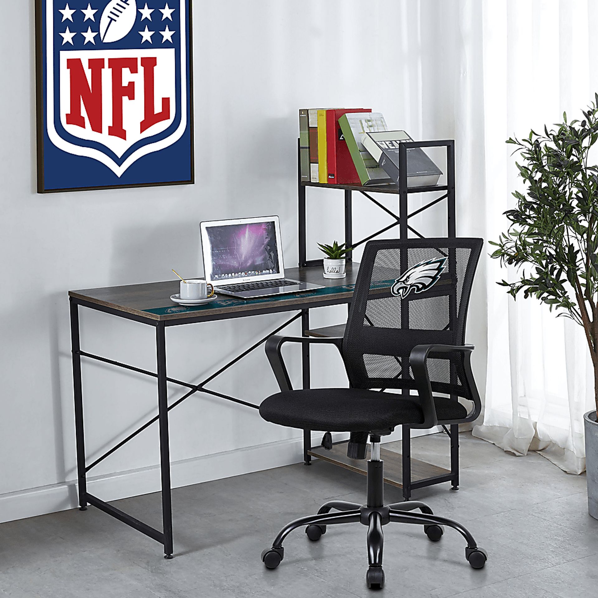 Philadelphia Eagles Black Desk Chair - Image 3