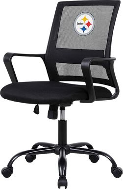 Tough Match NFL Pittsburgh Steelers Black Desk Chair