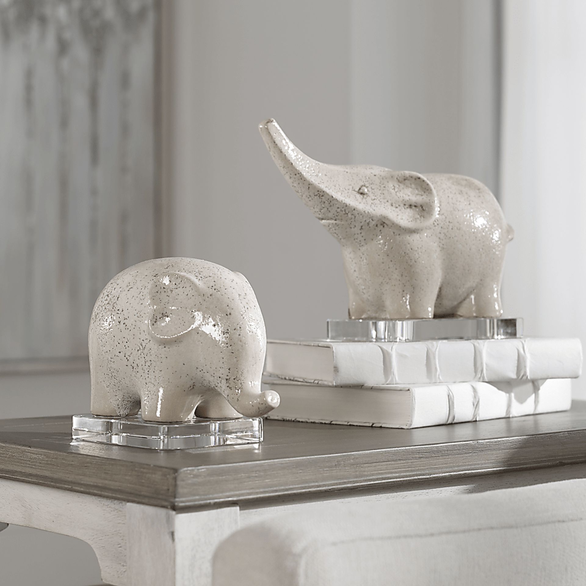Toulmin White Sculpture, Set of 2 - Image 2