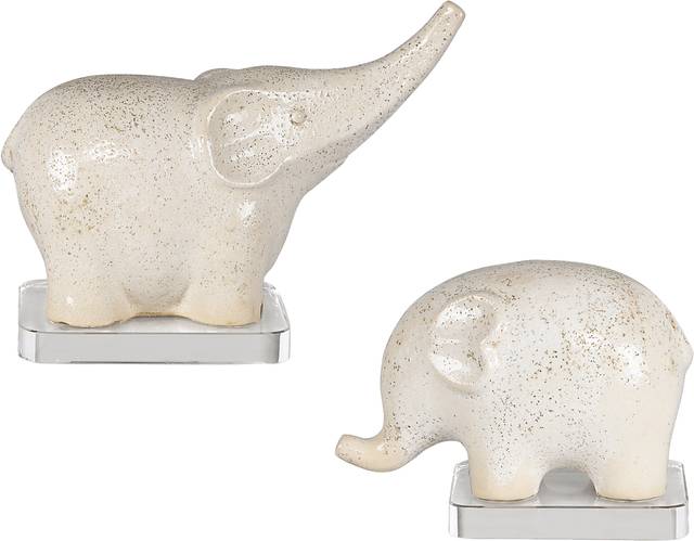 Toulmin White Sculpture, Set of 2 - Thumbnail - Image 1