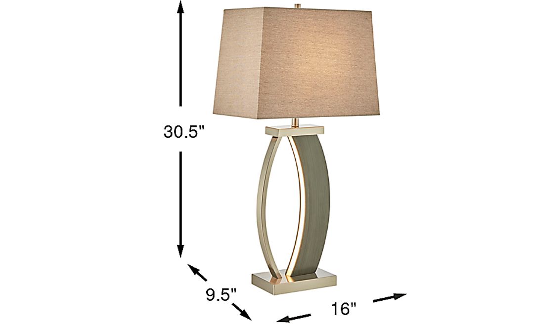 Toulon Drive Gray Lamp
