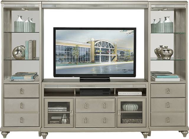 Toulouse Platinum 4 Pc Wall Unit - Thumbnail - Image 1