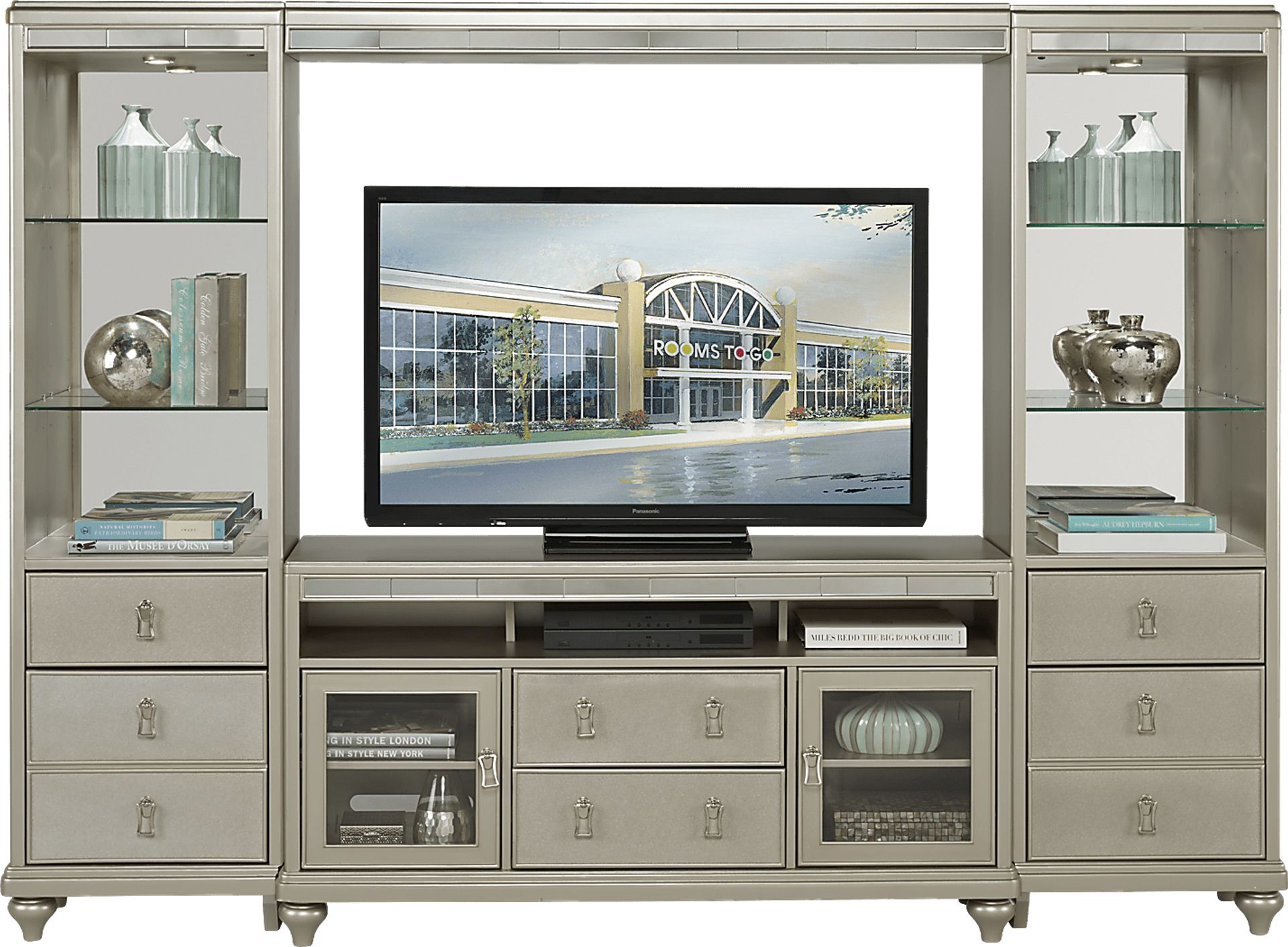 Toulouse Platinum 4 Pc Wall Unit - Image 1