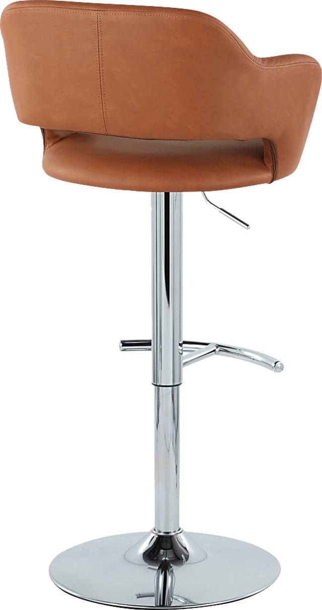 Toune Brown Adjustable Swivel Barstool, Set of 2 - Thumbnail - Image 8