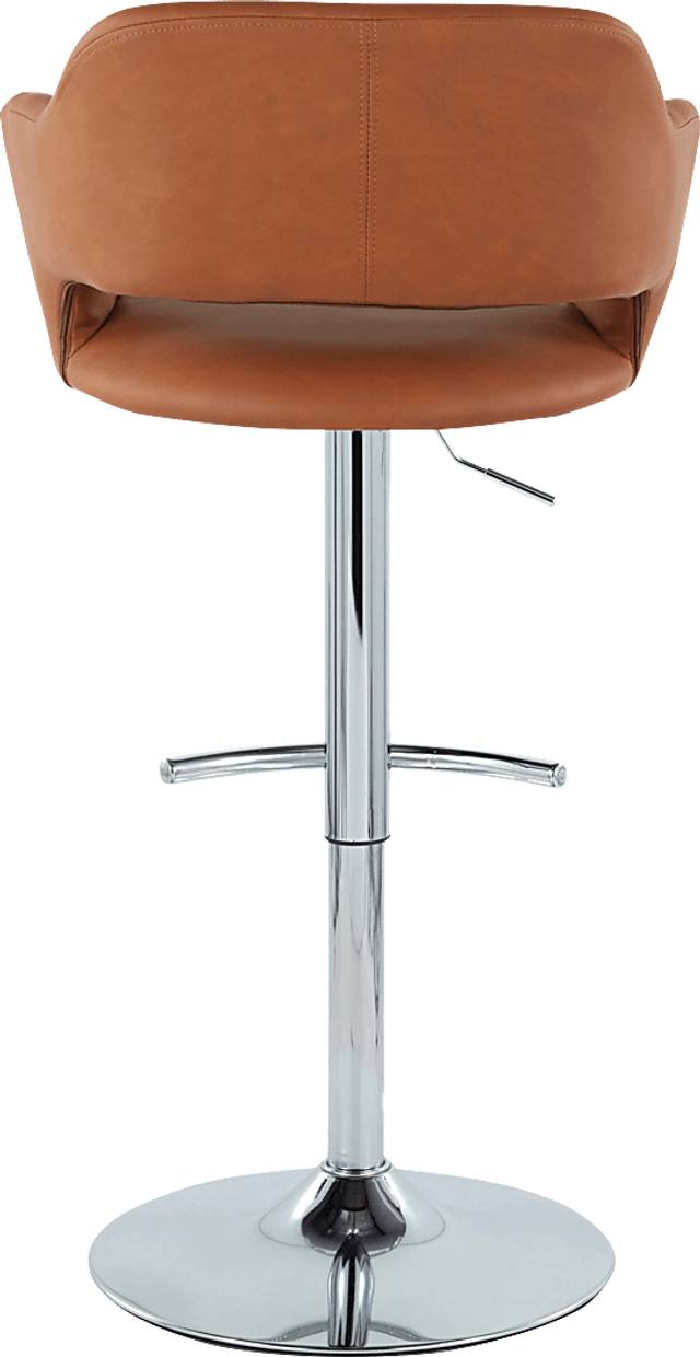 Toune Brown Adjustable Swivel Barstool, Set of 2 - Thumbnail - Image 9