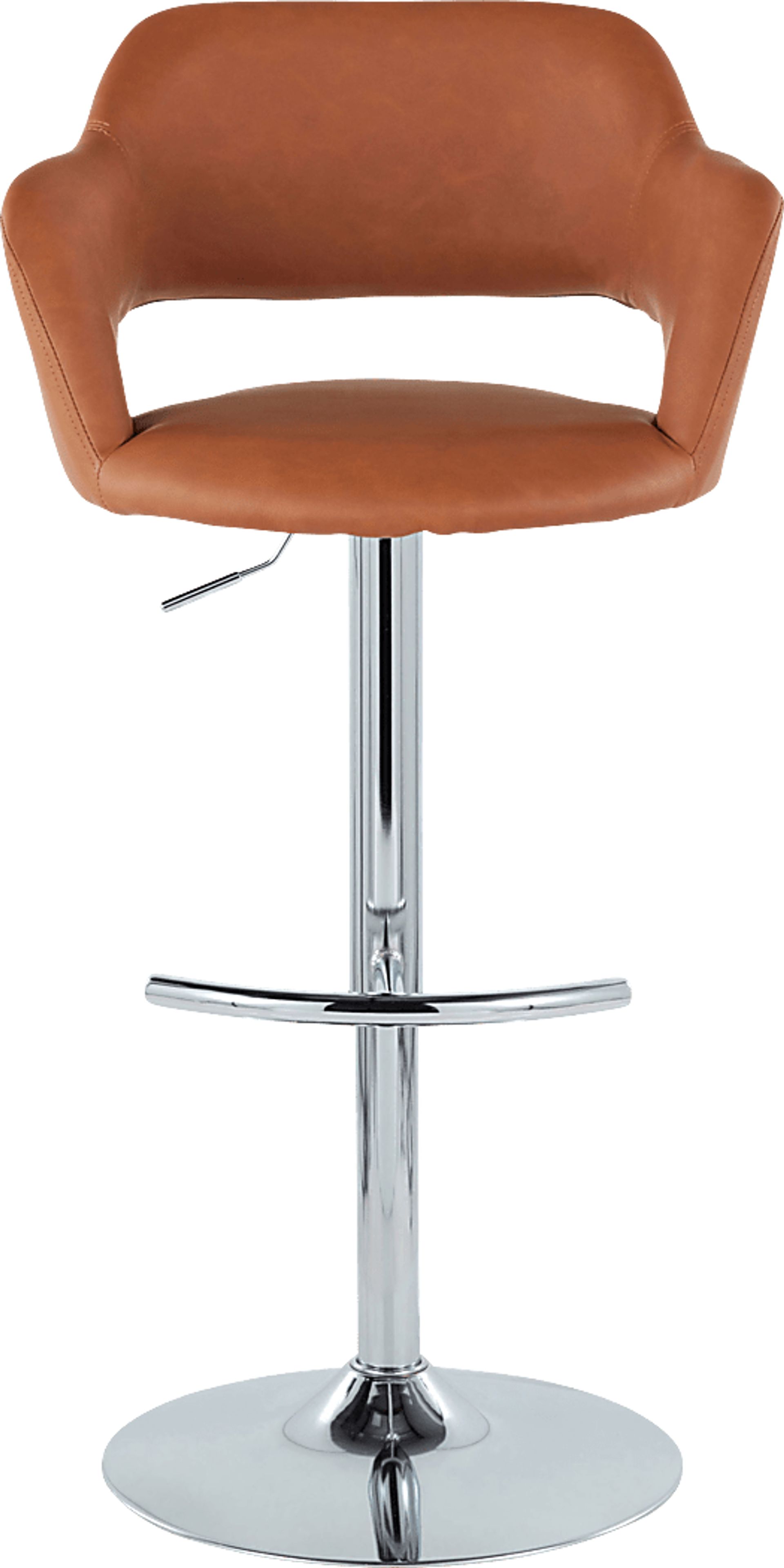 Toune Brown Adjustable Swivel Barstool, Set of 2 - Image 10