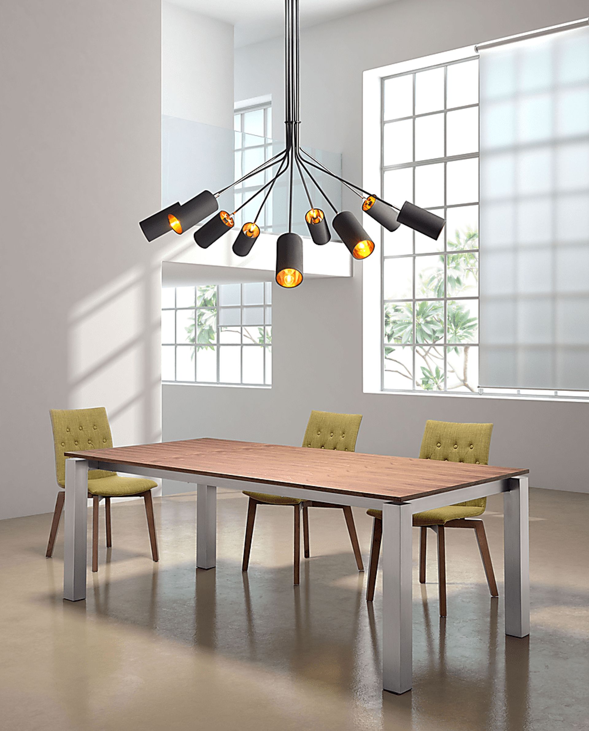 Tourmaline Black Chandelier - Image 2