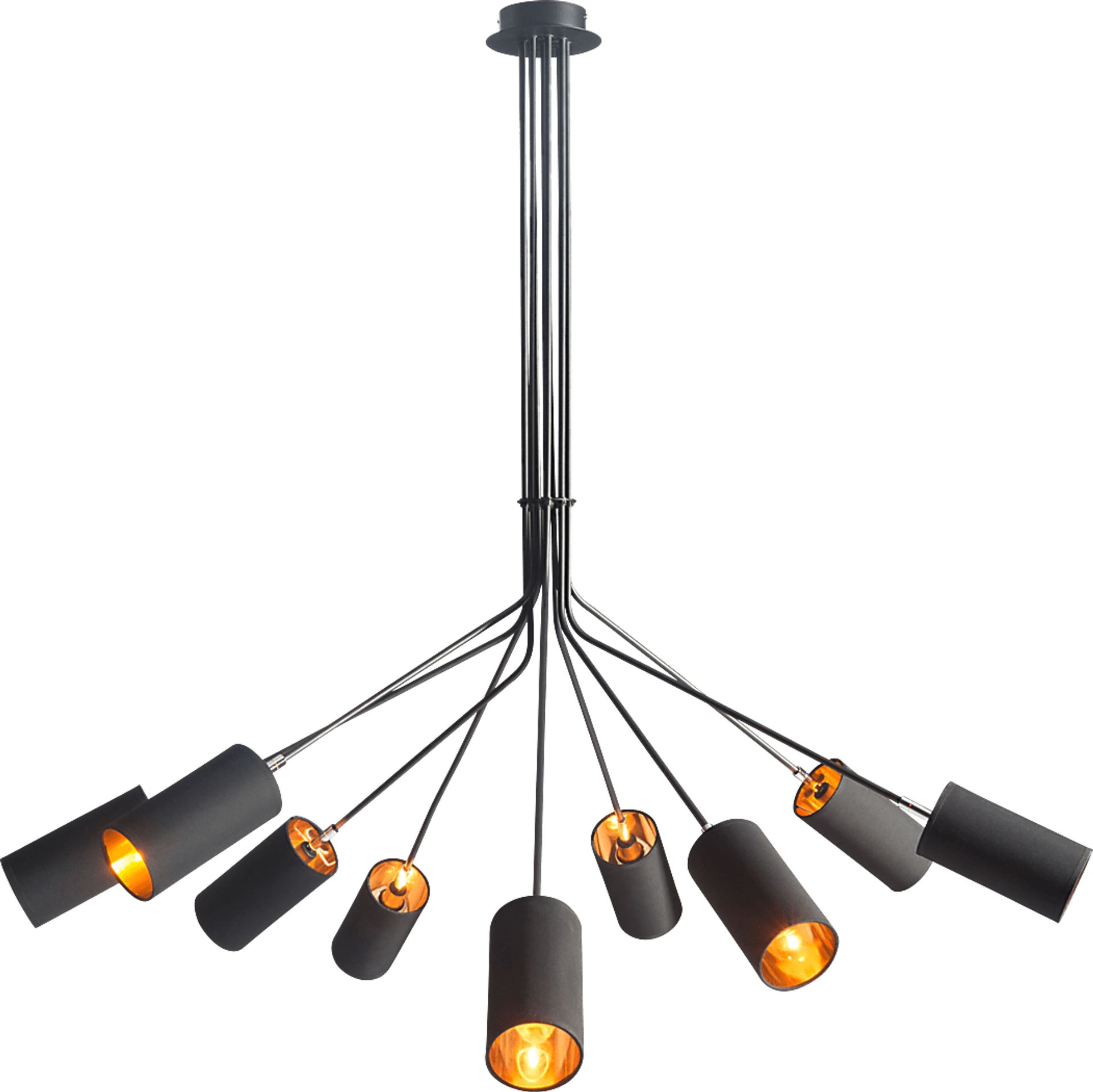 Tourmaline Black Chandelier - Image 1
