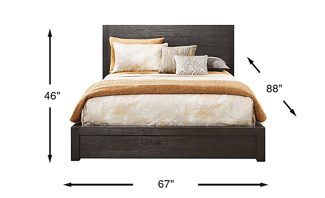Townbrook Ebony 3 Pc Queen Panel Bed