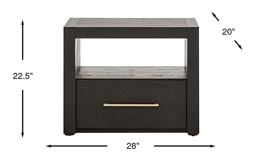 Townbrook Ebony Nightstand