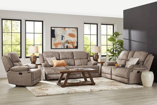 Townsend Brown 5 Pc Reclining Living Room - Thumbnail - Image 1