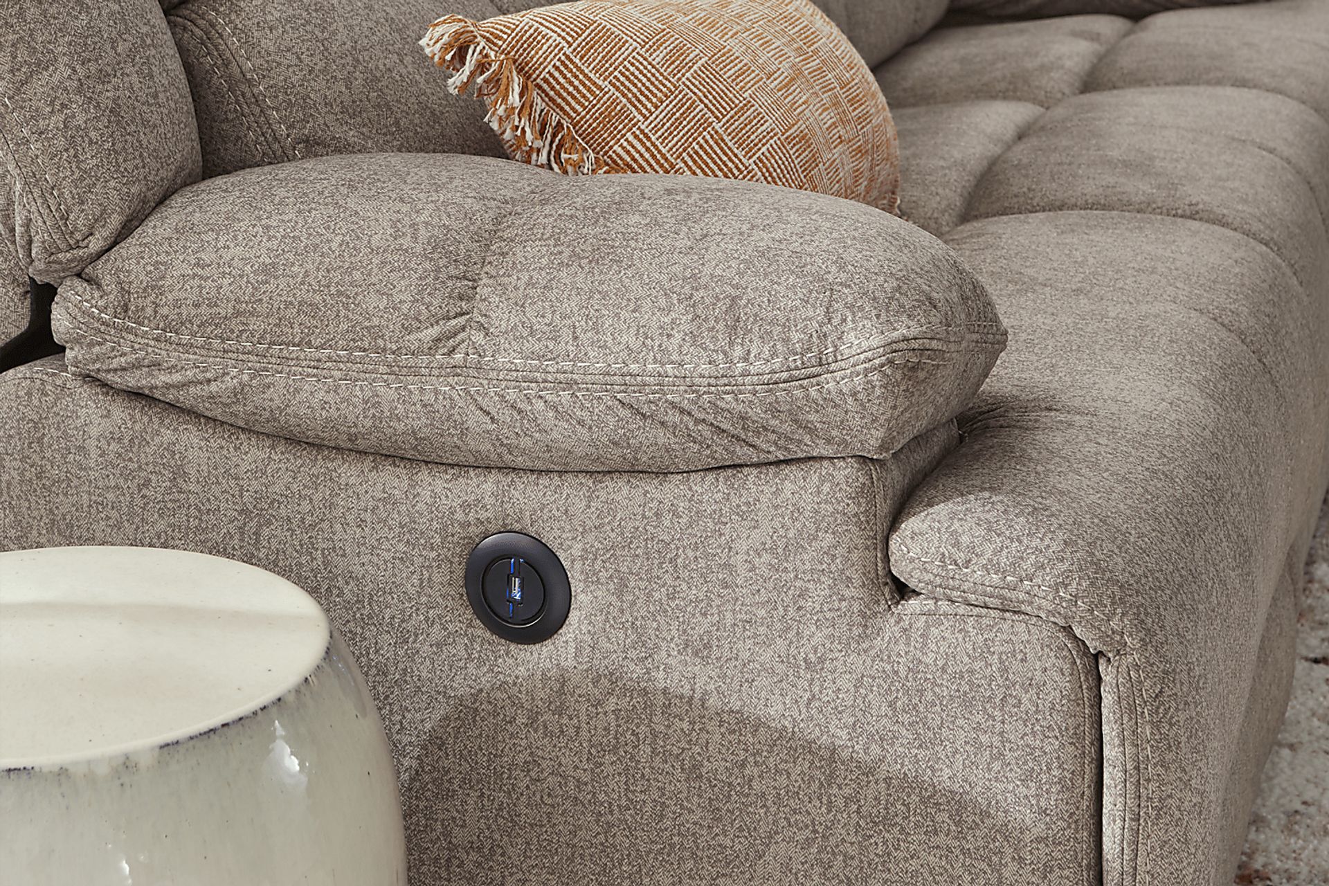 Townsend Brown Power Reclining Sofa - Image 4