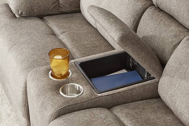 Townsend Brown Reclining Console Loveseat - Thumbnail - Image 4