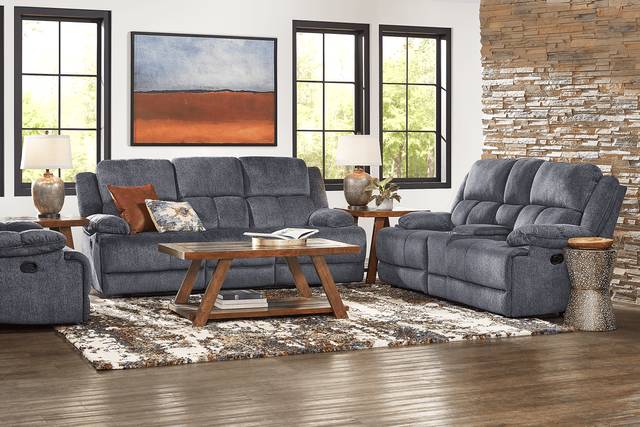 Townsend Gray 8 Pc Reclining Living Room - Thumbnail - Image 1