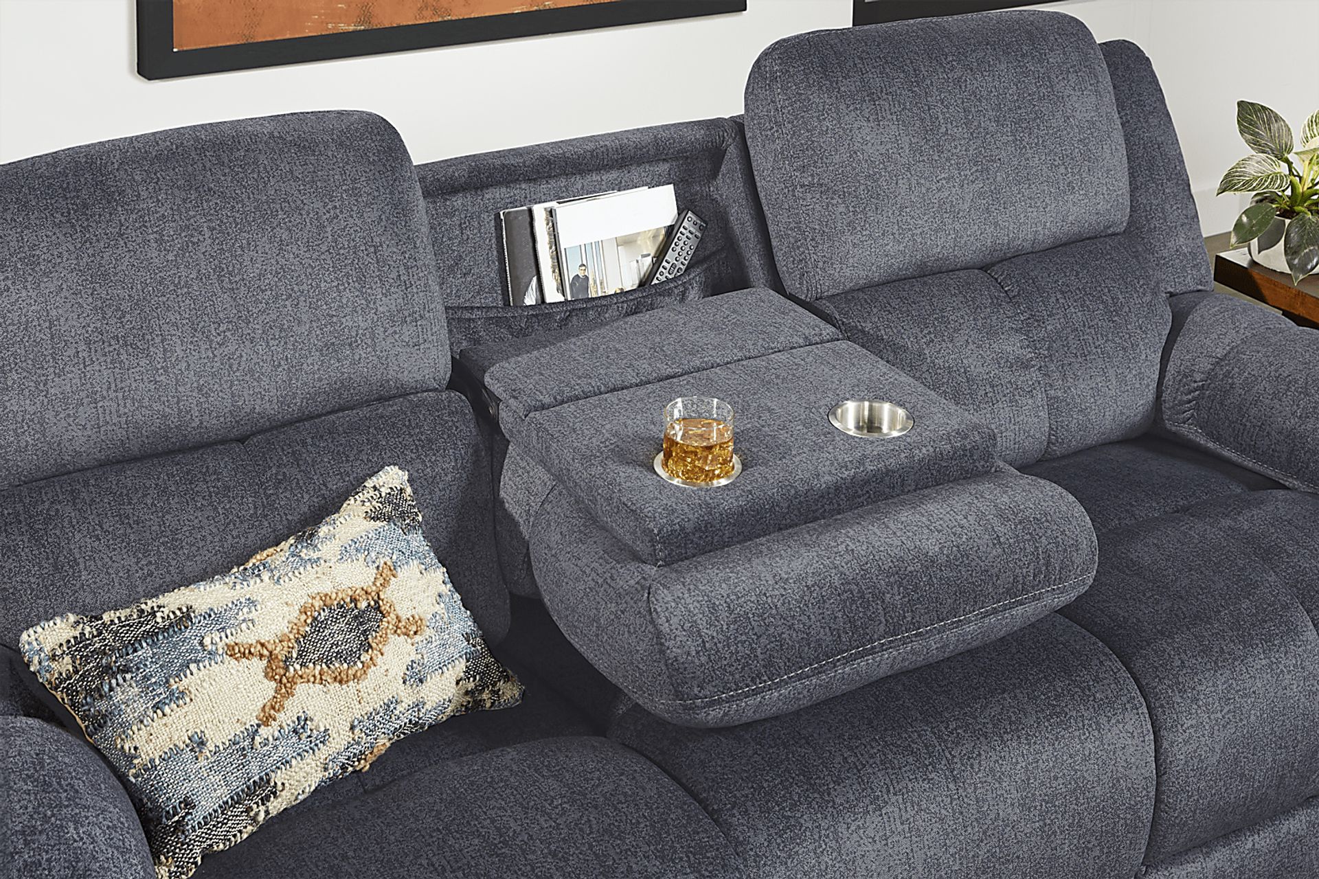 Townsend Gray Power Reclining Sofa - Image 8