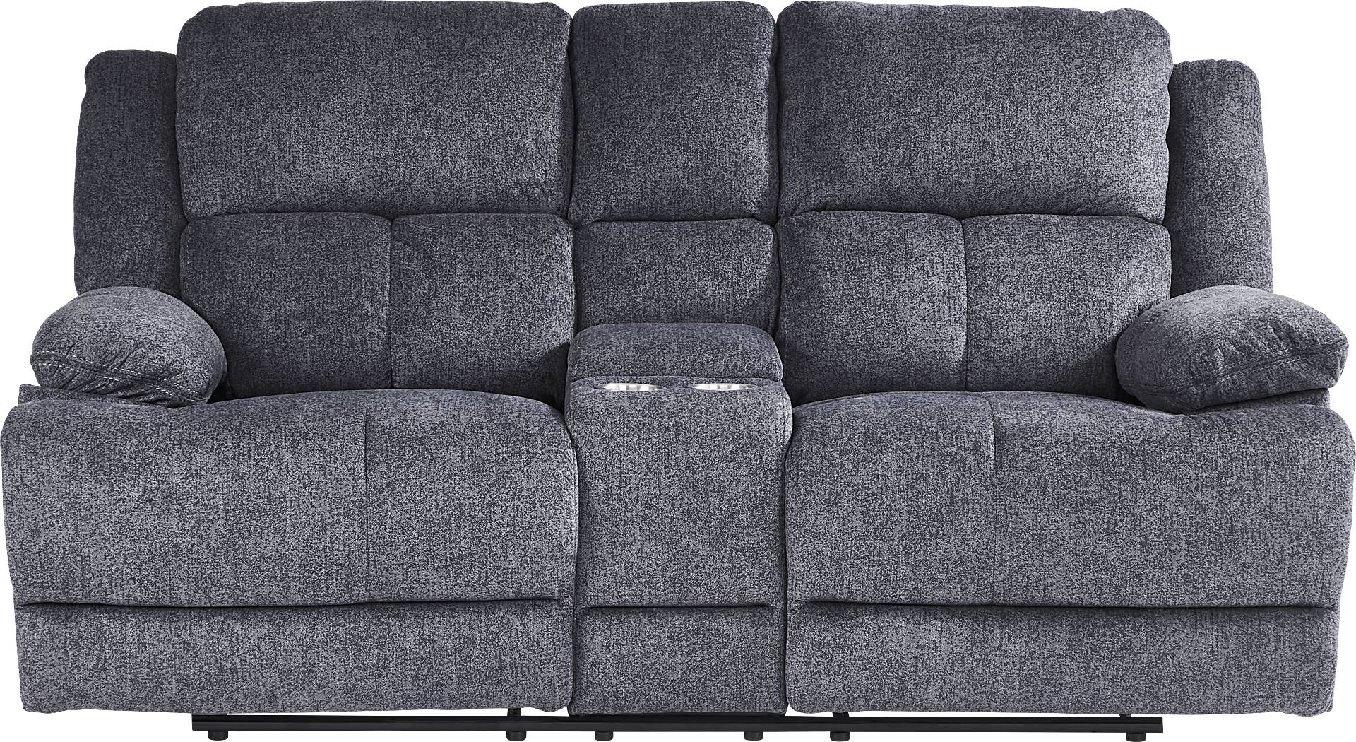 reclining console loveseat