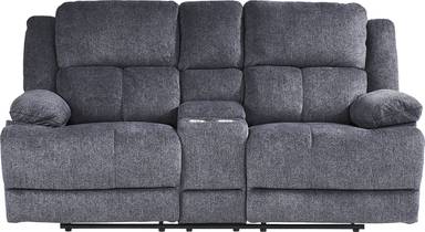 reclining console loveseat