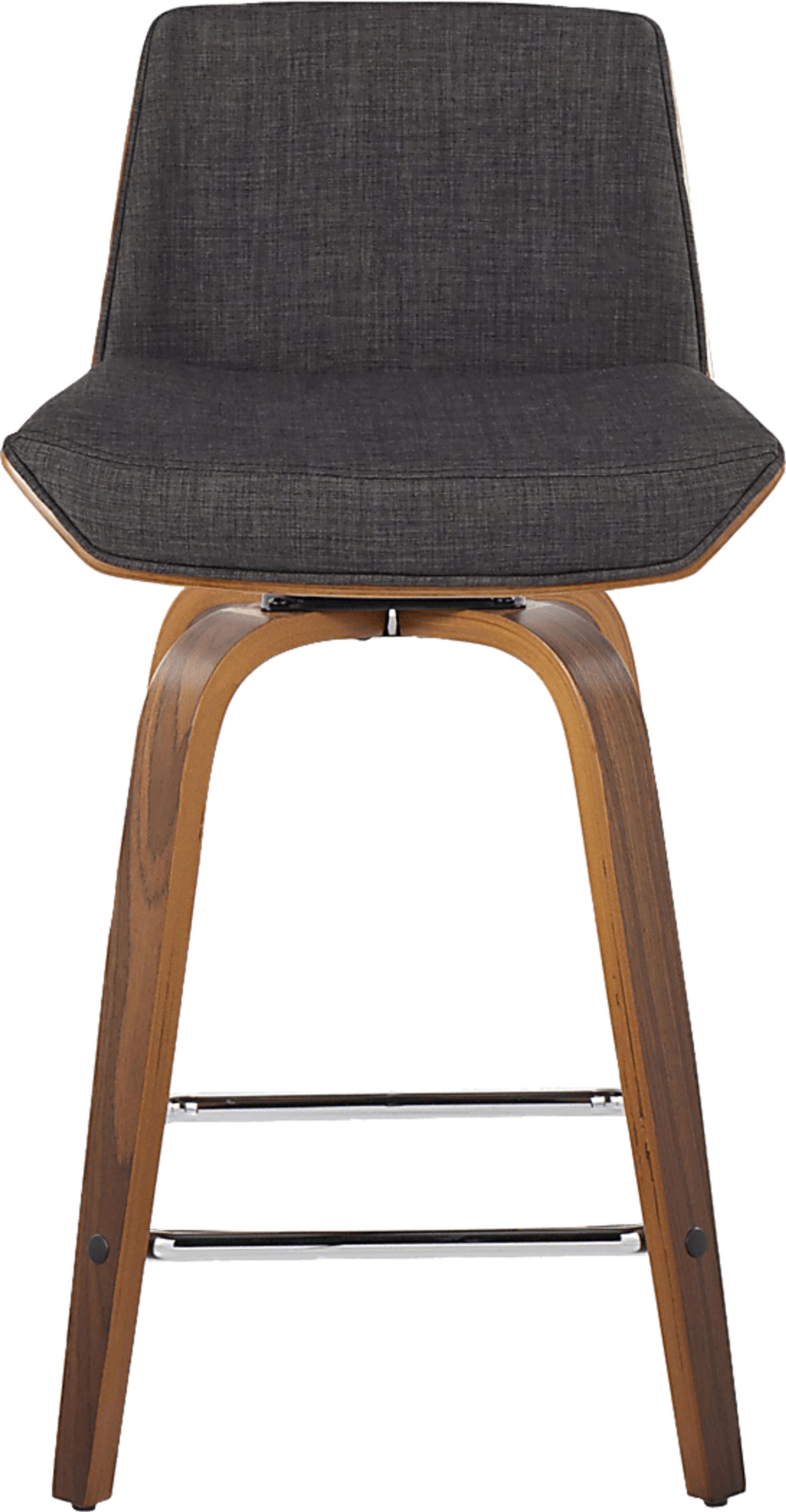 Towton I Charcoal Swivel Counter Height Stool, Set of 2 - Image 8