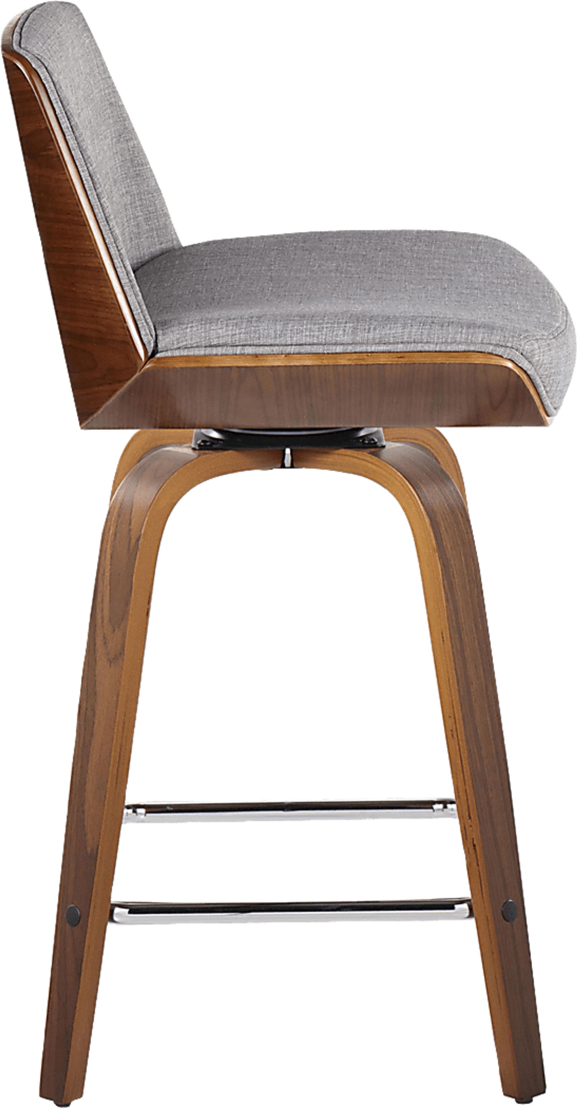 Towton I Gray Swivel Counter Height Stool, Set of 2 - Image 6