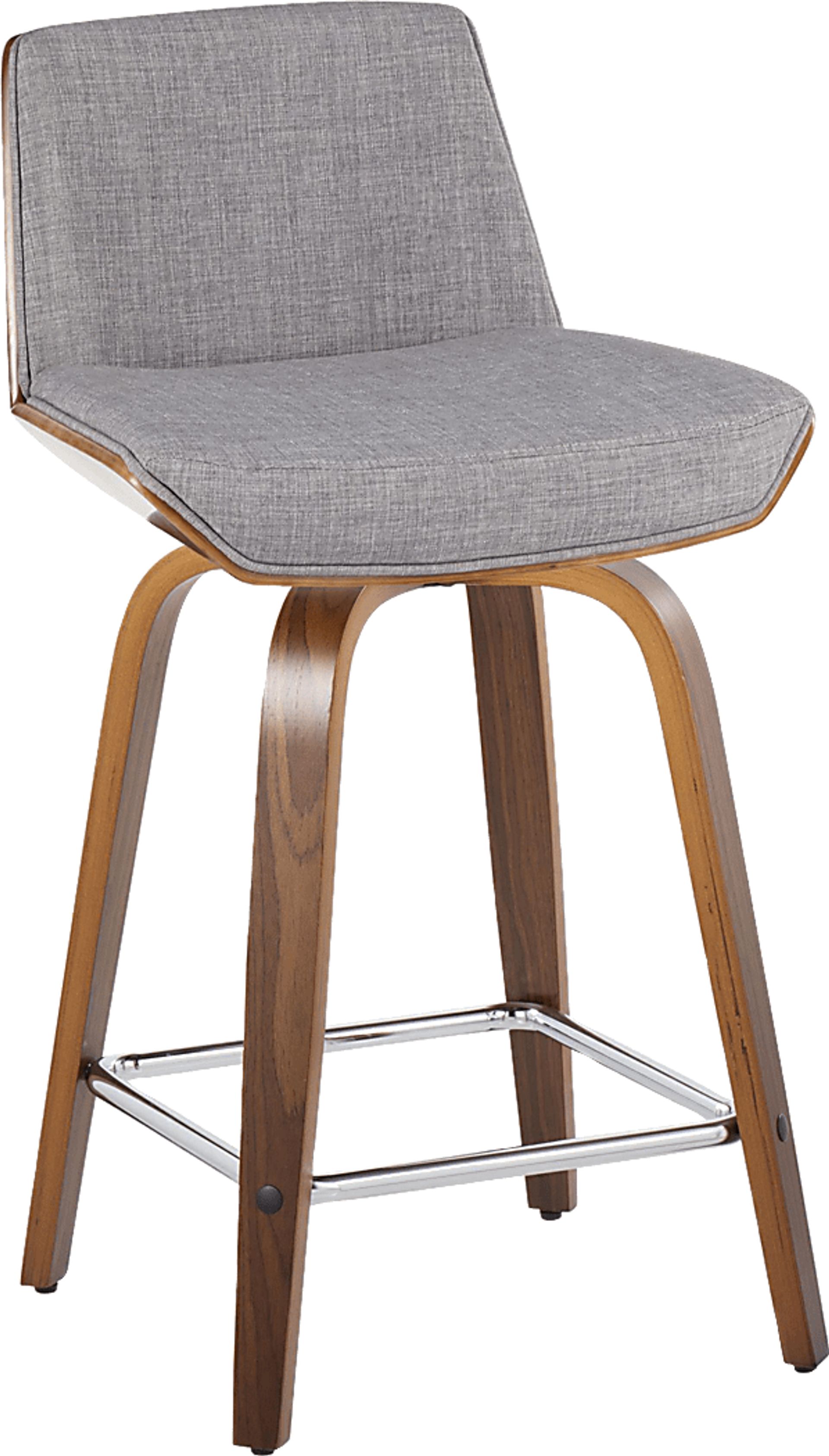 Towton I Gray Swivel Counter Height Stool, Set of 2 - Image 7