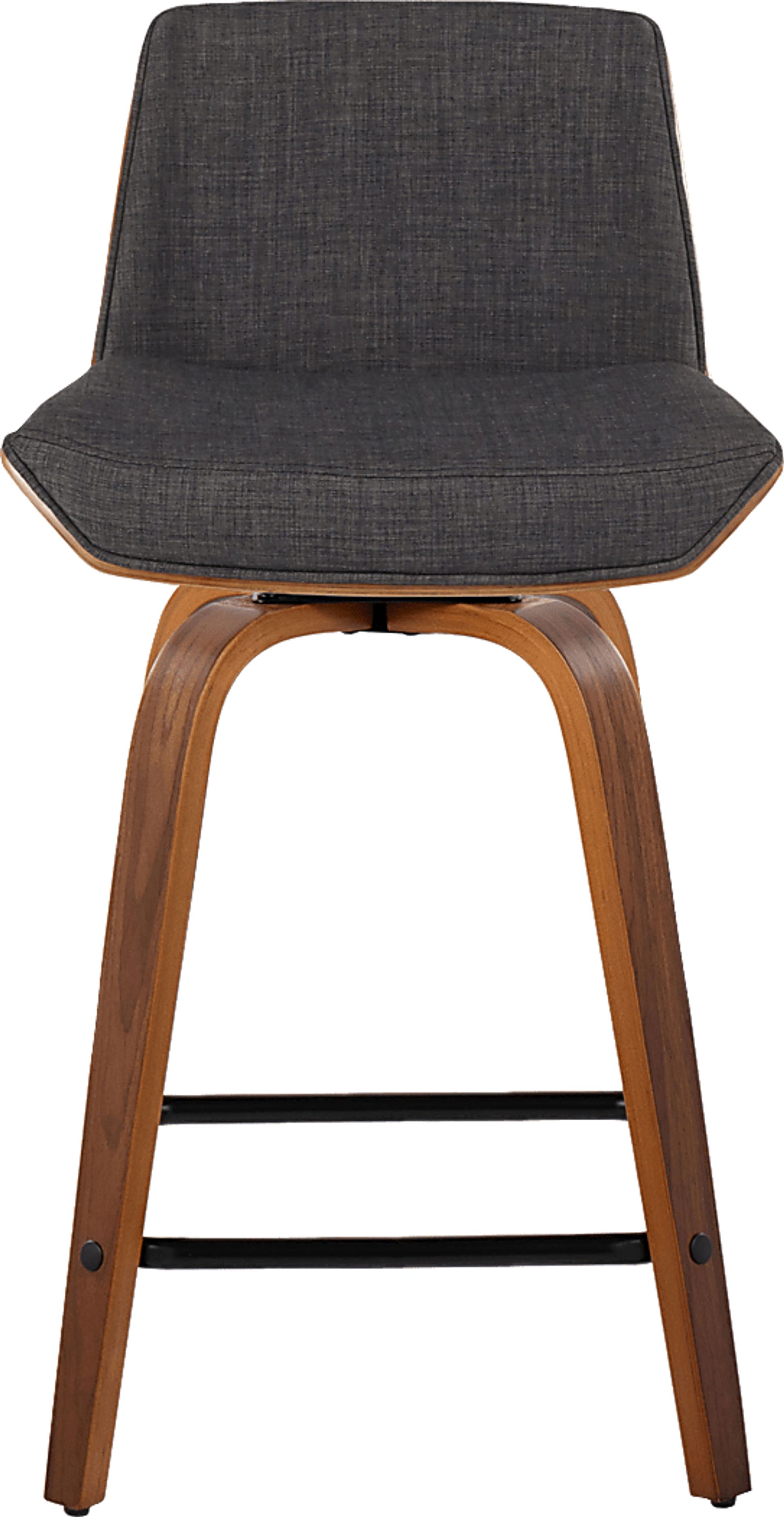 Towton II Charcoal Swivel Counter Height Stool, Set of 2 - Image 8