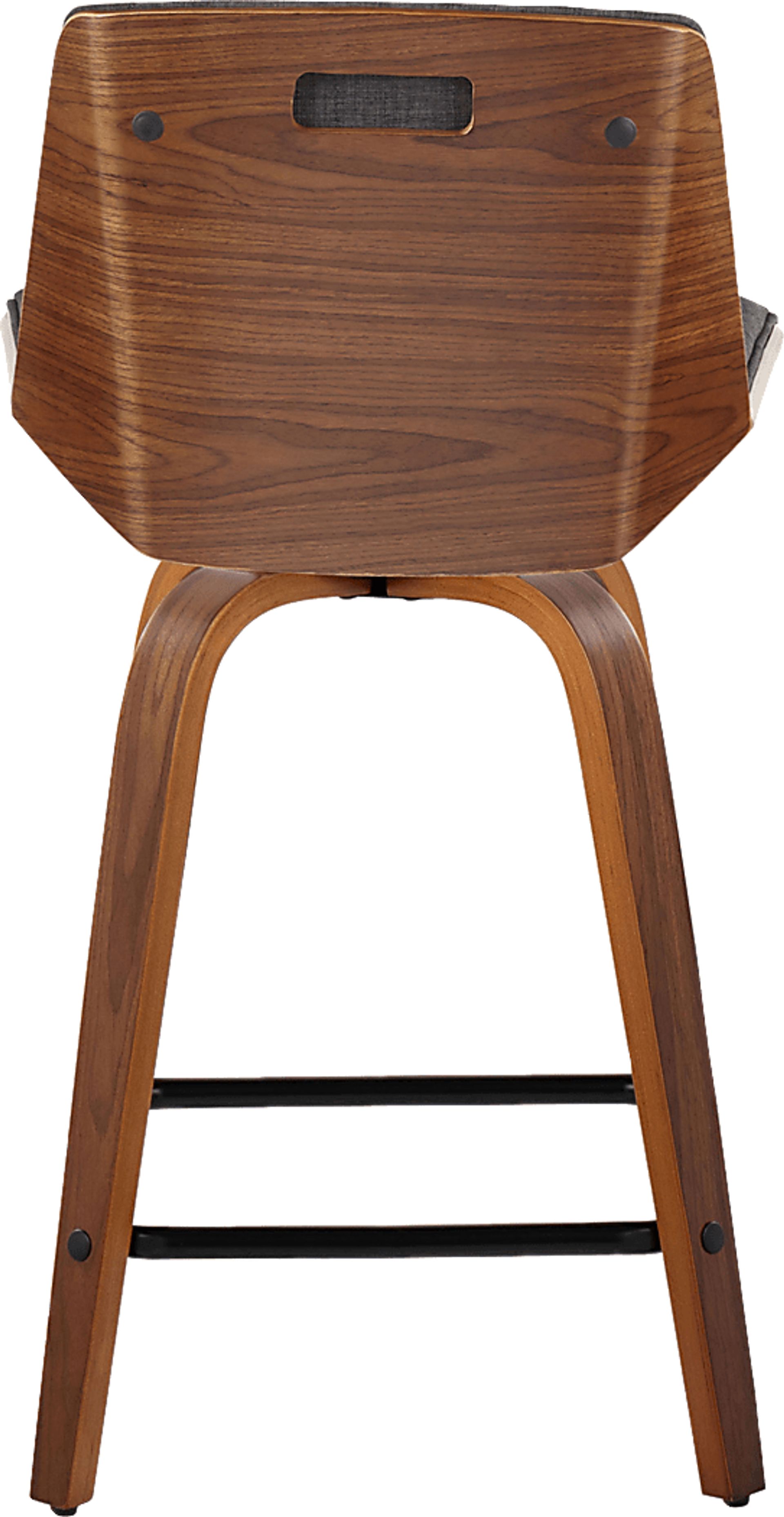 Towton II Charcoal Swivel Counter Height Stool, Set of 2 - Image 10