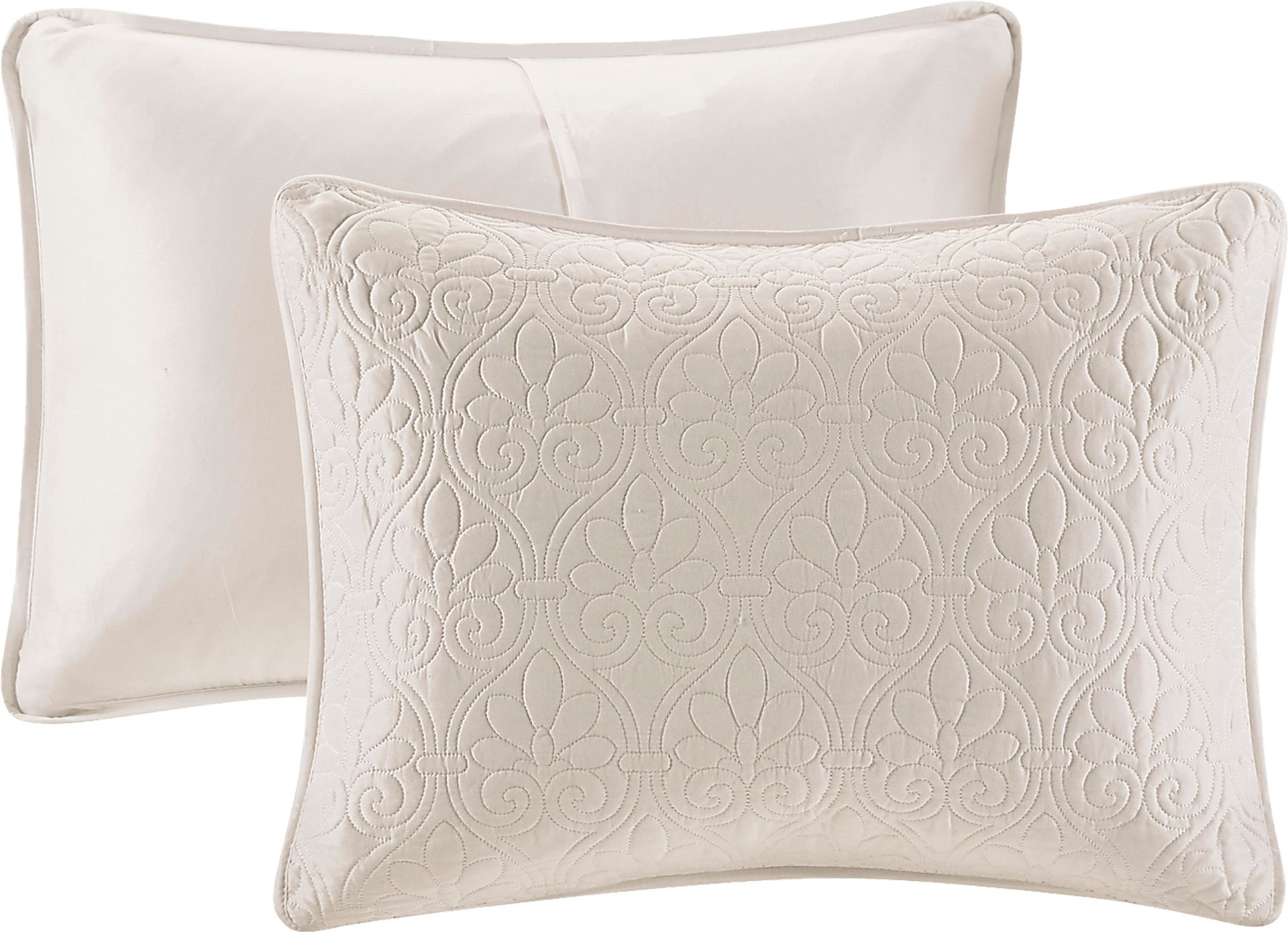 Toyah Cream 3 Pc King Bedspread Set - Image 3