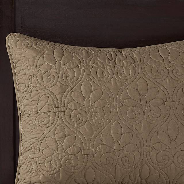 Toyah Mocha Brown 3 Pc King Bedspread Set - Thumbnail - Image 4