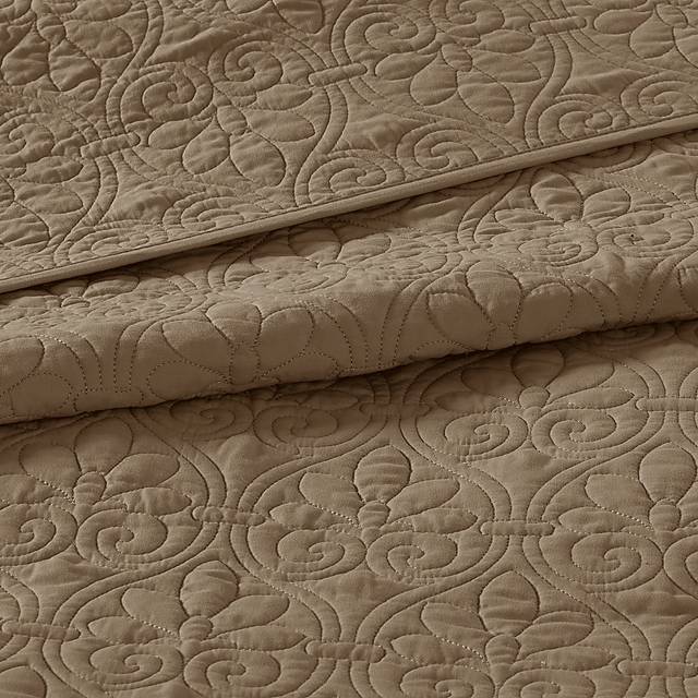 Toyah Mocha Brown 3 Pc King Bedspread Set - Thumbnail - Image 8