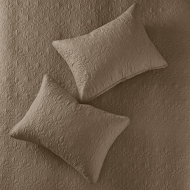 Toyah Mocha Brown 3 Pc King Bedspread Set - Thumbnail - Image 10