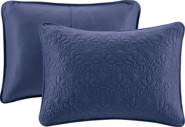 Toyah Navy 3 Pc King Bedspread Set - Thumbnail - Image 3