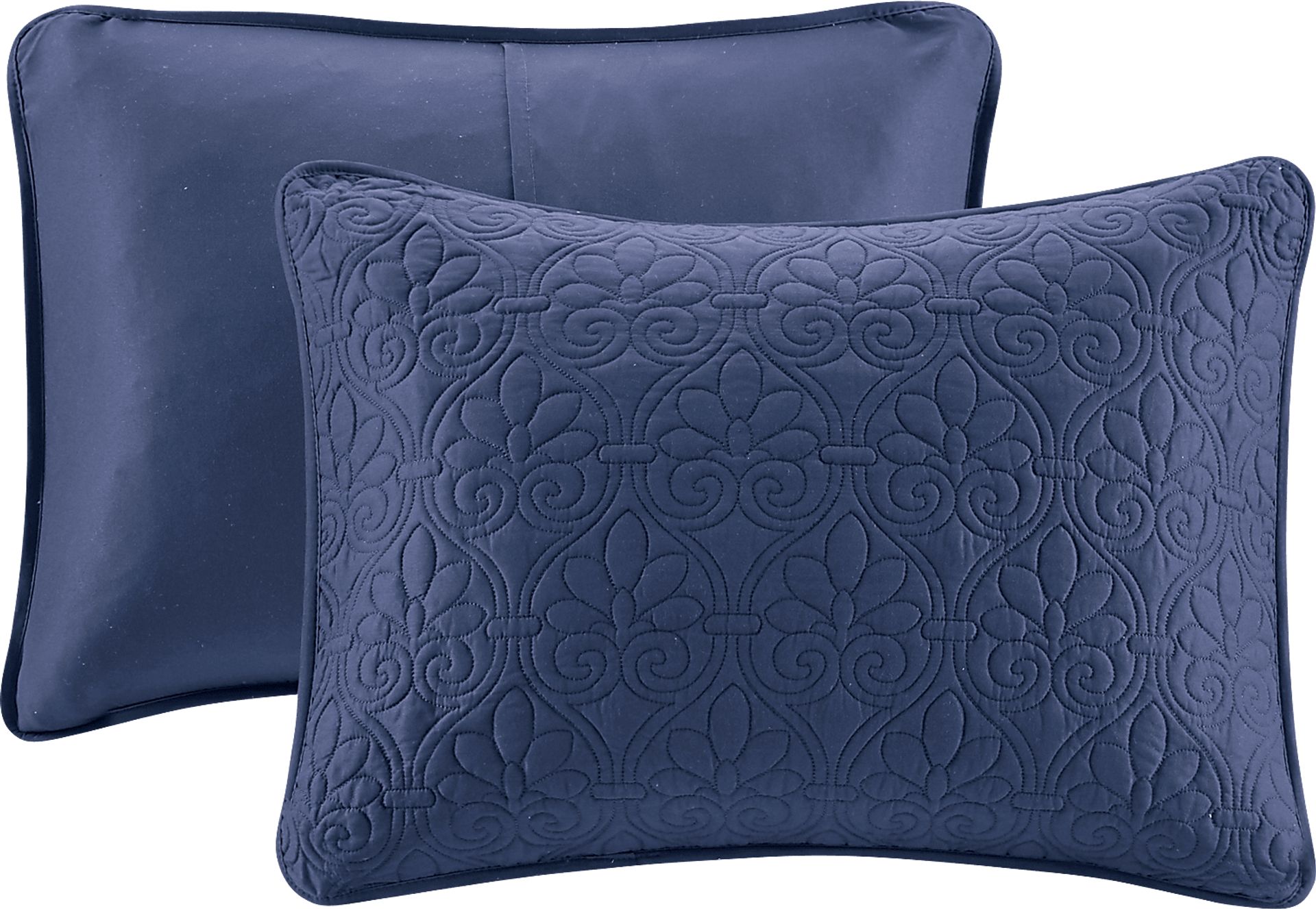 Toyah Navy 3 Pc King Bedspread Set - Image 3