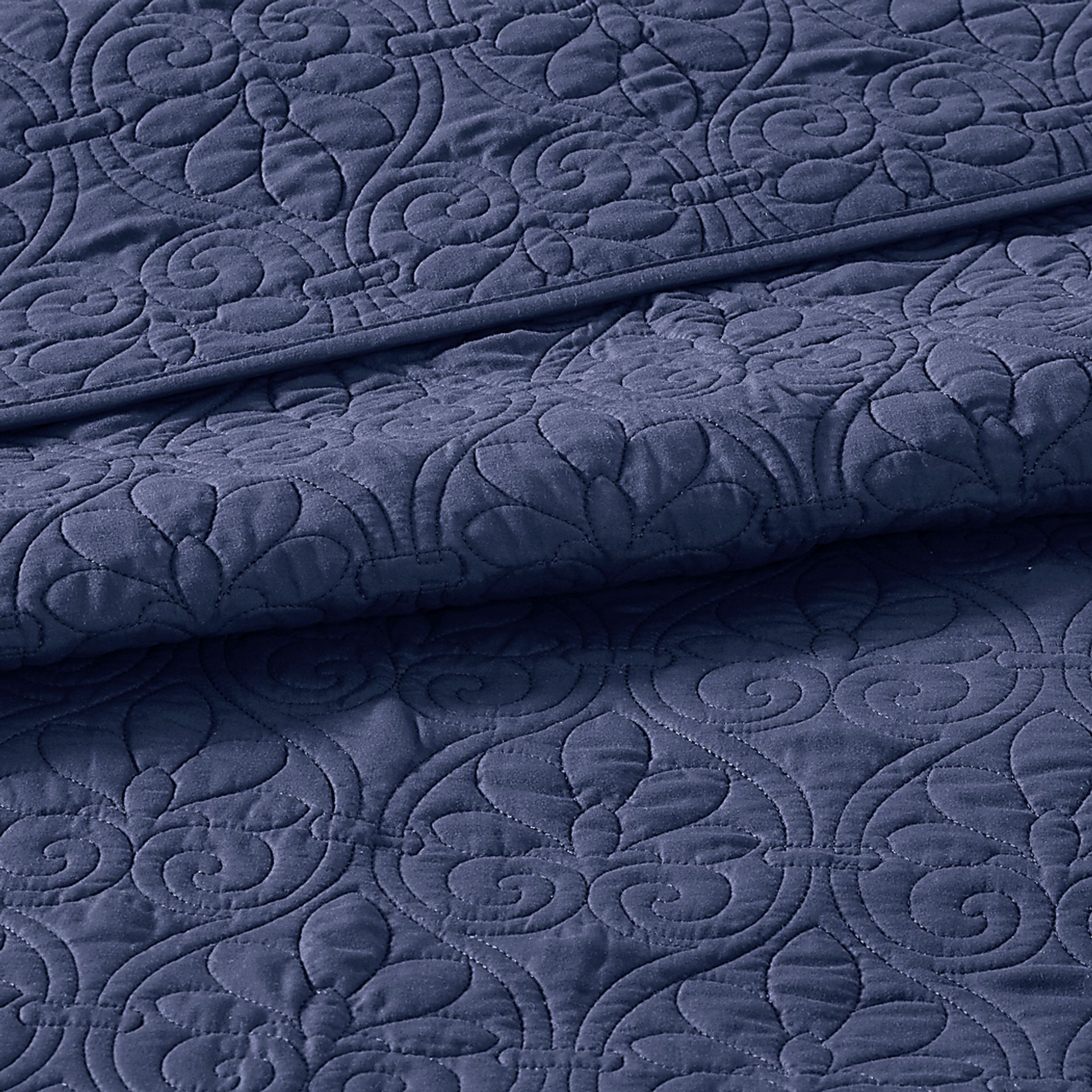 Toyah Navy 3 Pc King Bedspread Set - Image 4