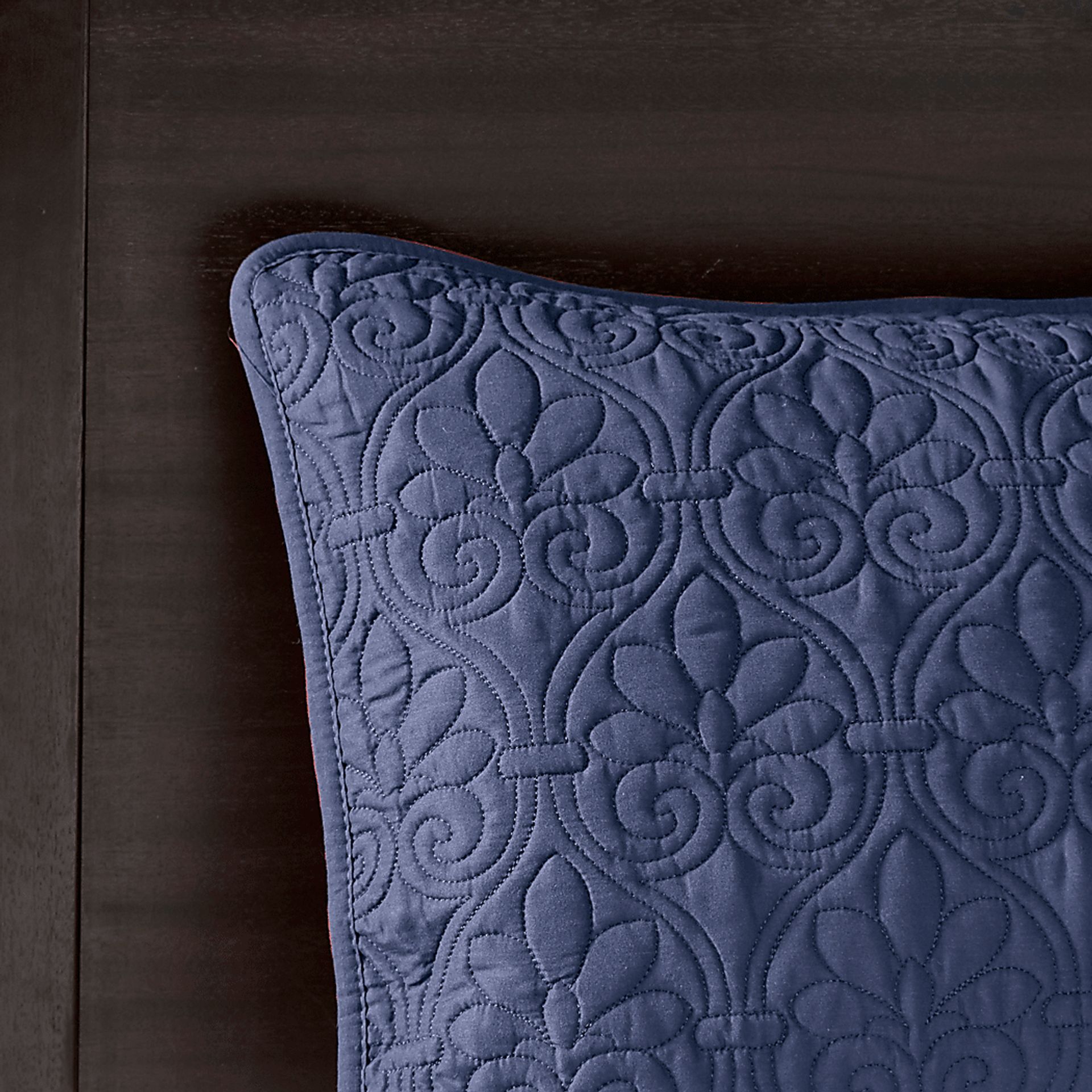 Toyah Navy 3 Pc King Bedspread Set - Image 6