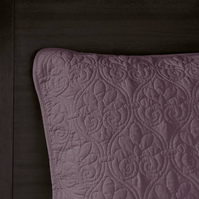 Toyah Purple 3 Pc Queen Bedspread Set - Thumbnail - Image 3