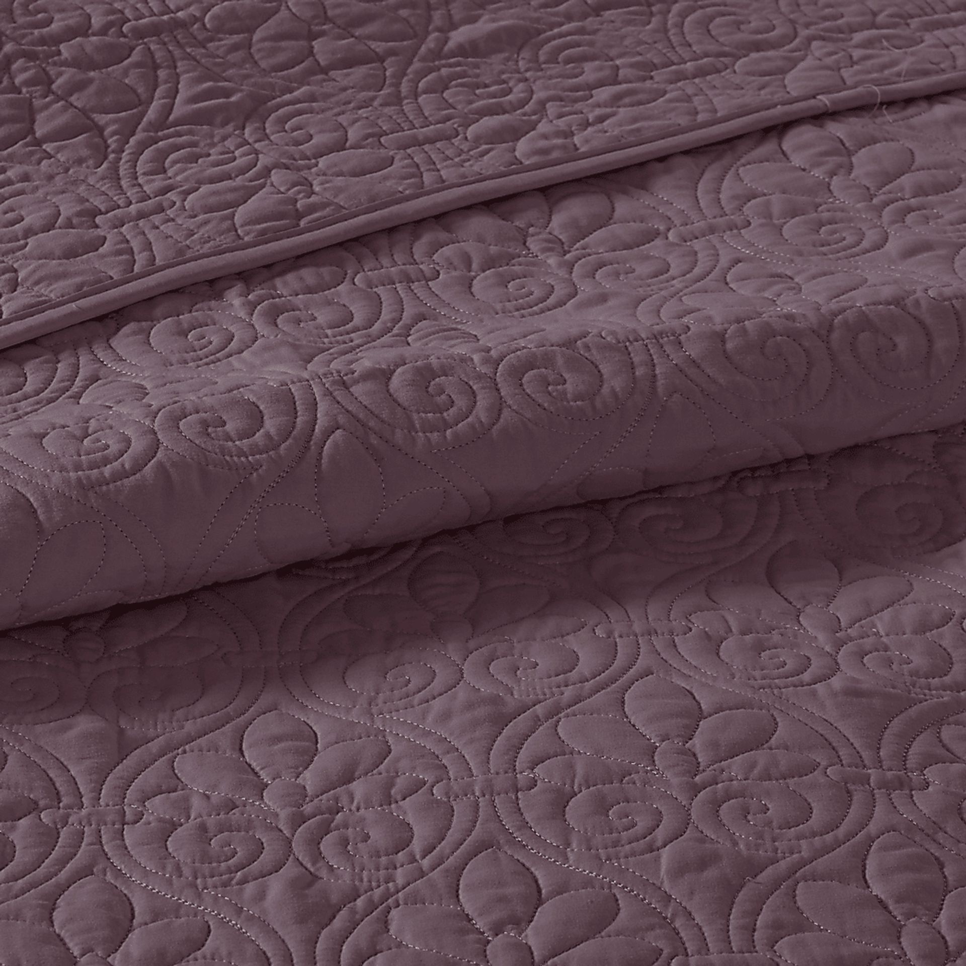 Toyah Purple 3 Pc Queen Bedspread Set - Image 6