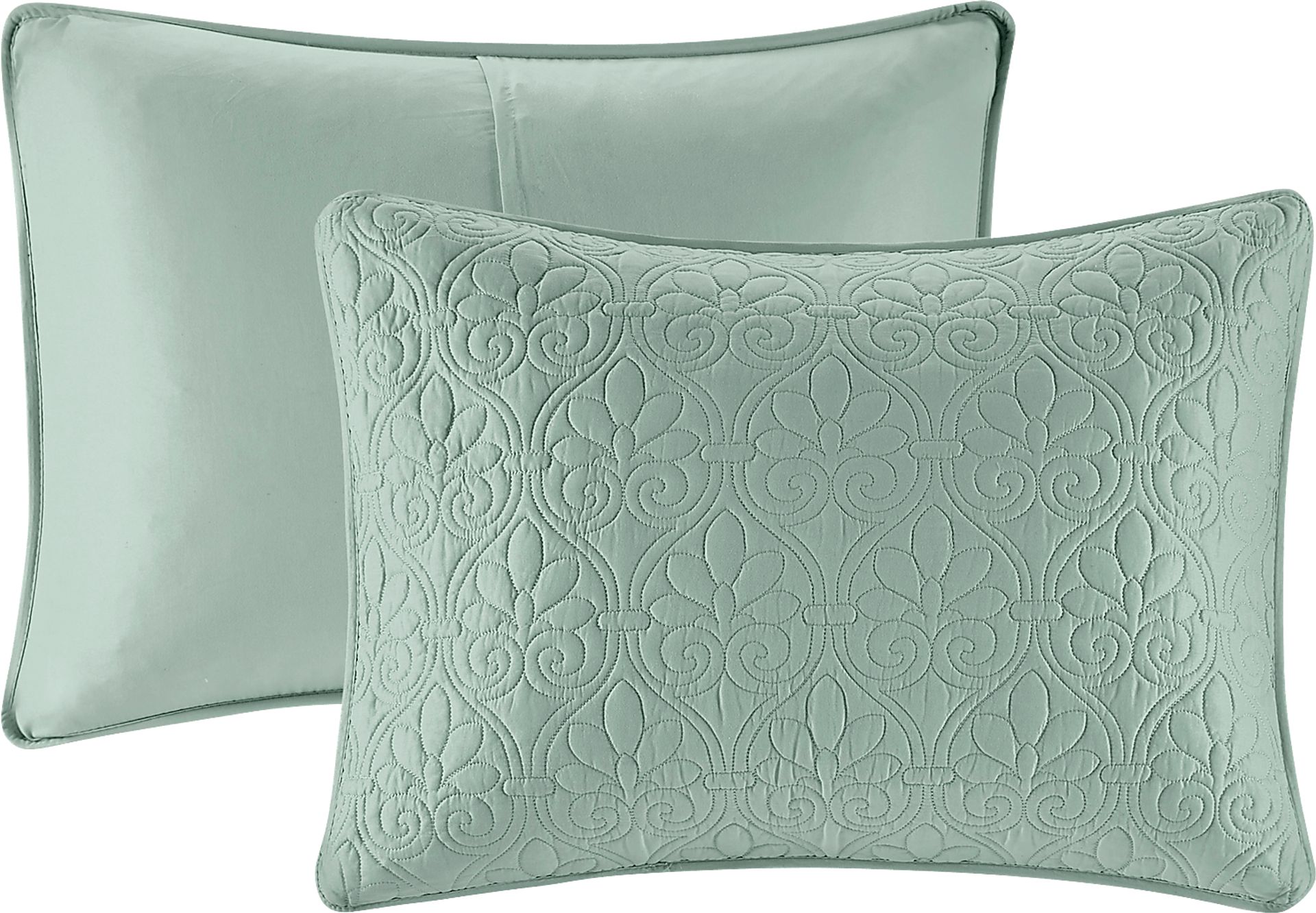 Toyah Seafoam Green 3 Pc King Bedspread Set - Image 5