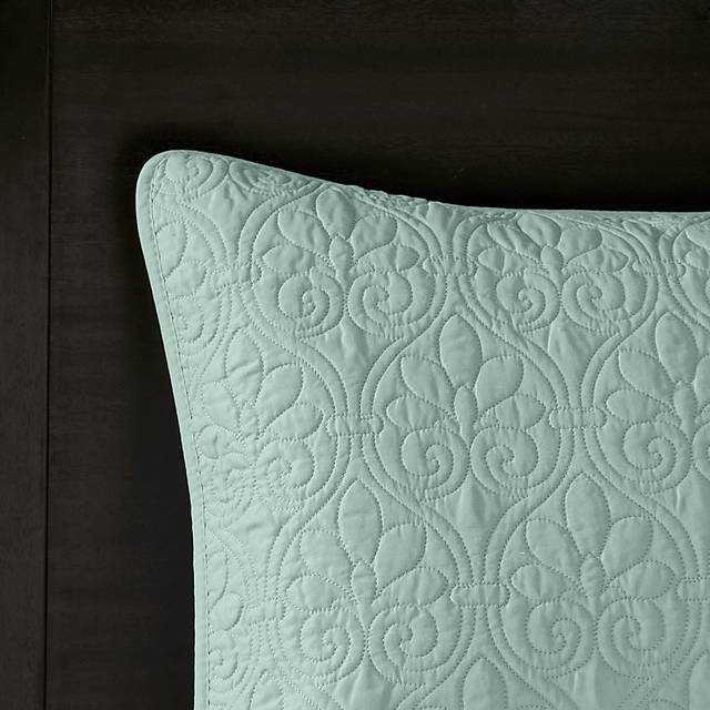 Toyah Seafoam Green 3 Pc King Bedspread Set - Thumbnail - Image 8